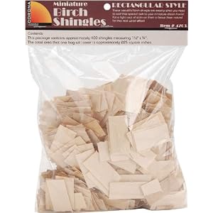 Dollhouse Shingles: Miniature Rectangular