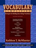 Vocabulary Simplified: Strategies for Building Your College Vocabulary (2nd Edition)