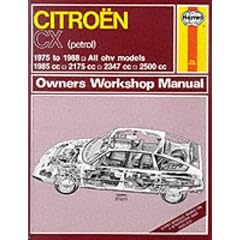 Citroen CX (Petrol)1975-88 Owner's Workshop Manual (Service & repair manuals)