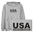 Sweatshirt Heather Gray " Usa Biomedical Engineer " Occupations