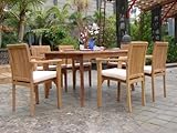 IMAGE OF New 7 Pc Luxurious Grade-A Teak Dining Set - 71
