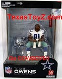 TERRELL OWENS #81 Wide Receiver Sitting on the BENCH Dallas COWBOYS Football Action Figure Collectible Boxed set by McFarlane Toys Sports picks NFL 2008