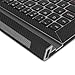 Skinomi Black Carbon Fiber Full Body Skin Compatible with Lenovo Miix 2 11.6 (Keyboard)(Full Coverage) TechSkin Anti-Bubble Film