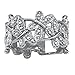 Palm Beach Jewelry White Diamond Accent Platinum-Plated Butterfly Band Ring Size 6