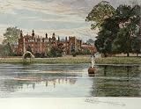Eton by the River Etching Miller, Frederick Fred Topographical  Engraving Intaglio