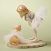 Enesco Foundations Ballerina with Dog Figurine, 3-3/4-Inch