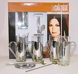 4 Tall Latte Glasses Gift Set (Satin)  from La Cafetiere