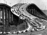 Traffic on the Garden State Parkway, New Jersey, 1959 Photographic Poster Print, 32x24