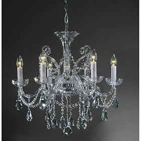 Preciosa Senov 6 Light Crystal Chandelier by SmartBargains