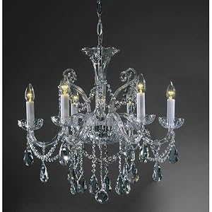 Preciosa Senov 6 Light Crystal Chandelier by SmartBargains