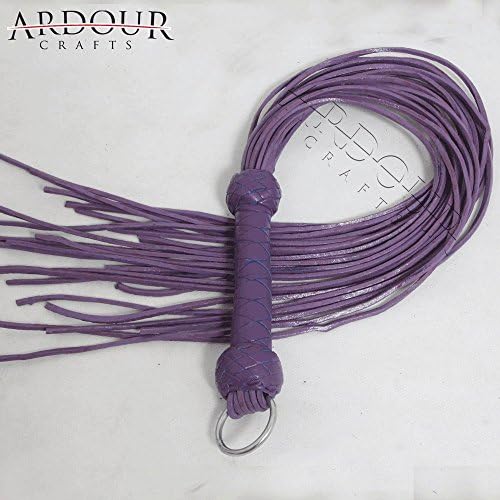 Genuine Real Leather Flogger Purple Thick Leather 24 Tails Are 24'' Long