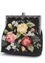 Needlepoint Evening Bag - Vintage Style Black