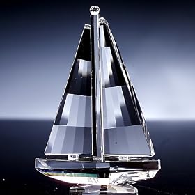 Godinger Crystal Sailboat