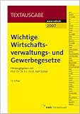 Produkt-Bild: Wichtige Wirtschaftsverwaltungs- und Gewerbegesetze (NWB Textausgaben)