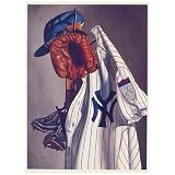 Good Sports Art New York Yankees Vintage Yankee Yarn Lithograph