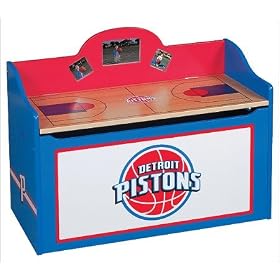 Detroit Pistons Kid's Storage Toy Box by Guidecraft