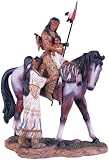 Native American Family Collectible Indian Figurine Sculpture Statue
