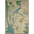 New York Subways Gift Wrap or Decoupage paper,vintage look poster print