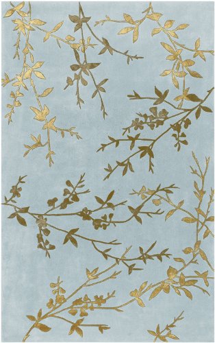 Surya Tamira 2-Feet by 3-Feet Hand Tufted Rug, Blue