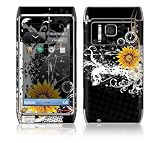 Black Skull Decorative Skin Cover Decal Sticker for Nokia N8 cell phone