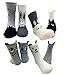 Petescilla Baby Boy Animal Fun Socks Non-Skid 4-pack