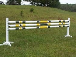 3 - 3 Stripe 1-Color 12ft Rails/Poles Wood Horse Jumps