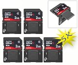 5 Pack SanDisk OEM Super-Speed Ultra II Plus Memory Card with Built In USB Flash Drive - 2 GB - For Camera, Camcorder, Mobile Phones, Gaming Devices, PDA - SDSDPH-002G-A11 - Bulk