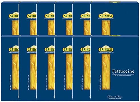 Fettuccine Egg Pasta by Spinosi (Case of 12 - 8.8 Ounce Packages)
