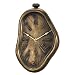 New Haven N91812HWCB 12 by 7 by 1-1/2-Inch Melting Bronze Clock