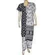 Asian Salwar Kameez Cotton Printed Dress Size M (slk450)