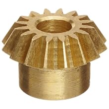 Boston Gear G481YP Bevel Gear, 2:1 Ratio, 0.188" Bore, 32 Pitch, 16 Teeth, Brass