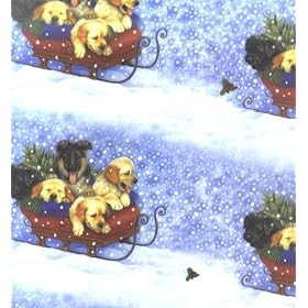 Sleighdogs (Lab & German Shepherd Puppies) Christmas Wrap and Cards