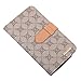 RAYTOP® New Design Luxury Classic Brown GG Logo Leather Wallet Cases Flip Covers for Samsung Galaxy Note 2 Note2 N7100 Hard Skins Men Women Girls Gift Classy Decent Vintage Card Holder High Quality
