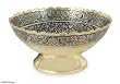 Brass bowl, 'Blue Midnight Vineyard'