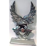 CHROME EAGLE ENGINE SISSY BAR INSERT FOR HARLEY CROSSBAR BY CUSTOM CHROME by SAMPOWERSPORTS1