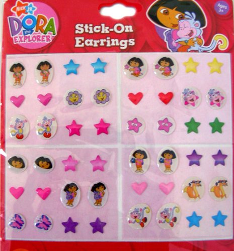 Dora l'exploratrice, série à autocollant boucle-d'oreilles (48 Paires)