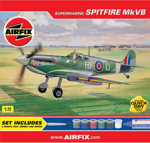 Childrens Toyshop  Toys : Airfix - Spitfire MK VB 1:72 Scale Kit Set