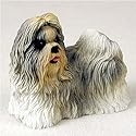 New! Stone Resin Realistic Mix Shih Tzu Dog Figurine