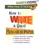 How to Write a Great Research Paper (Wiley Keys to Success)