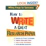 How to Write a Great Research Paper (Wiley Keys to Success)