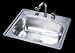Kindred S2225/75K/__ Noble Series Single Bowl Drop In Kitchen Sink Silk Finish