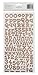 American Crafts Thickers Printed Chipboard Stickers, 6 by 11-Inch, Sheet-Memo-Burlap
