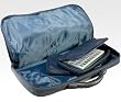 Western Mah Jongg Set In Soft Navy Blue Faux Suede Pvc Carrying Case W/ Strap