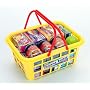 Casdon Toys Mini Shopping Basket plus Play Food