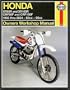 Honda XR80R and XR100R 1985-2004 (Haynes Manuals)