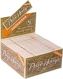 Five Packs - Pure Hemp UNBLEACHED cigarette Rolling Papers -