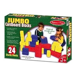 Melissa & Doug 24 pc Jumbo Cardboard Blocks