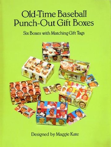 Old-Time Baseball Punch-Out Gift Boxes: Six Boxes with Matching Gift Tags