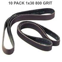 1x30 - 800 Grit 10 Pack - Silicon Carbide Sanding Belts
