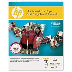 HP Advanced Photo Paper, Glossy (25 Sheets, 8.5 x 11 Inches)